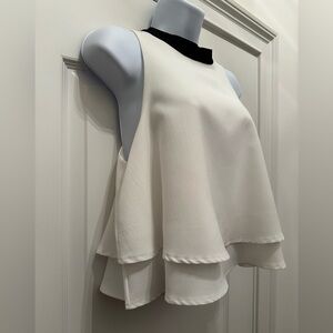 Alythea Elegant White white ruffle top
